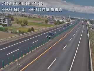 國道五號 40K+300 北向 羅東交流道到宜蘭交流道